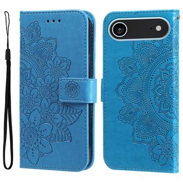 iPhone Air Mandala Serie Wallet Hülle - Blau
