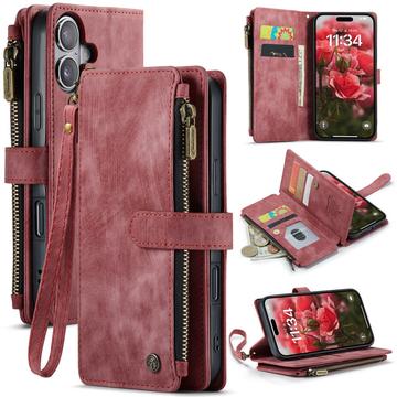 iPhone 17 Caseme C30 Multifunktions Wallet Hülle - Rot