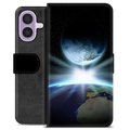 iPhone 17 Premium Schutzhülle mit Geldbörse - Weltraum