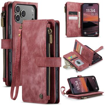 iPhone 17 Pro Caseme C30 Multifunktions Wallet Hülle - Rot