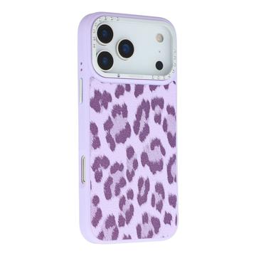 iPhone 17 Pro Jaucase Magnetische Hybridhülle mit Leopardenmuster - Lila