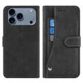 iPhone 17 Pro Max Elegante retro wallet hülle mit drehbarem Kartenhalter und Standfunktion