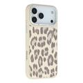 iPhone 17 Pro Max Jaucase Magnetische Hybridhülle mit Leopardenmuster - Weiß