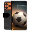 iPhone 17 Pro Max Premium Schutzhülle mit Geldbörse - Fußball