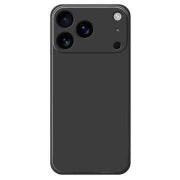 iPhone 17 Pro Max stoßfeste Silikonhülle - Schwarz