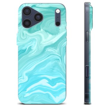 iPhone 17 Pro Max TPU Hülle - Blauer Marmor