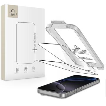 iPhone 17 Pro Max Tech-Protect Quick Set+ 2er-Pack Panzerglas - Klar