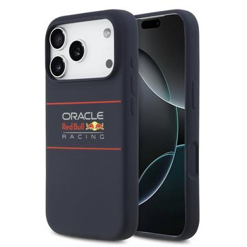 iPhone 17 Pro Oracle Red Bull Racing Horizontal Logo Silikonhülle - MagSafe Kompatibel - Marine