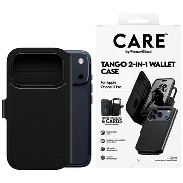 iPhone 17 Pro PanzerGlass Care Tango 2-in-1 Wallet Hülle - MagSafe-kompatibel - Schwarz