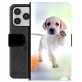 iPhone 17 Pro Premium Schutzhülle mit Geldbörse - Hund