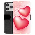 iPhone 17 Pro Premium Schutzhülle mit Geldbörse - Liebe