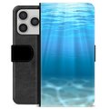 iPhone 17 Pro Premium Schutzhülle mit Geldbörse - Meer