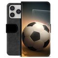 iPhone 17 Pro Premium Schutzhülle mit Geldbörse - Fußball