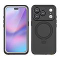 iPhone 17 Pro Redpepper IP68 MagSafe Wasserdichtes Hülle mit Kickstand - Schwarz