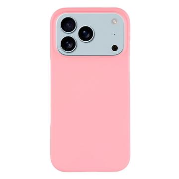 iPhone 17 Pro Gummierte Kunststoff Hülle - Rosa