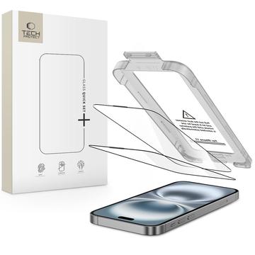 iPhone 17 Tech-Protect Quick Set+ 2er-Pack Panzerglas - Klar