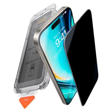 iPhone 17 Torras GlassGo Privatsphäre Panzerglas mit Auto-Align Rahmen