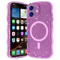 iPhone 17 Wave-Edge Laser Glitter MagSafe Hülle