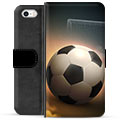 iPhone 5/5S/SE Premium Schutzhülle mit Geldbörse - Fußball