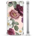 iPhone 5/5S/SE Hybrid Hülle - Romantische Blumen