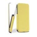 iPhone 5C Puro Ultra Slim Flip Leder Tasche - Gelb