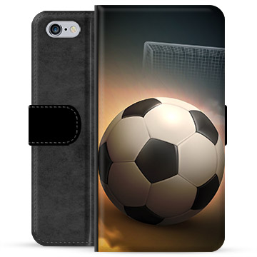 iPhone 6 / 6S Premium Schutzhülle mit Geldbörse - Fußball