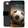iPhone 7/8/SE (2020)/SE (2022) Premium Schutzhülle mit Geldbörse - Fußball