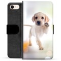 iPhone 7/8/SE (2020) Premium Schutzhülle mit Geldbörse - Hund