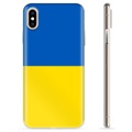 iPhone X / iPhone XS TPU Hülle Ukrainische Flagge - Gelb und Lichtblau