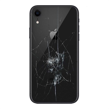iPhone XR Rückseiten-Cover Reparatur - nur Glas - Schwarz