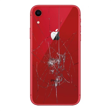 iPhone XR Rückseiten-Cover Reparatur - nur Glas - Rot
