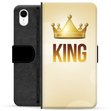 iPhone XR Premium Schutzhülle mit Geldbörse - König