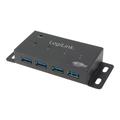 LogiLink UA0170 4-Port USB 3.0 Hub - Schwarz