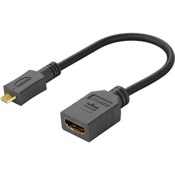 Goobay HDMI 1.4 / Micro HDMI Adapter Kabel - Schwarz