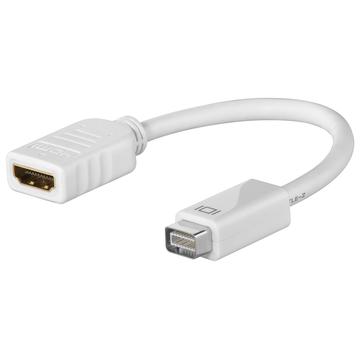 Goobay Mini DVI / HDMI Adapter Kabel - Weiss
