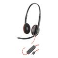 Poly Plantronics Blackwire C3220 Verkabelung Headset - Schwarz
