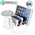 2-in-1 Qualcomm QC 3.0 Ladestation & Pilz LED Lampe UD08