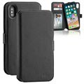 3Sixt NeoWallet 2-in-1 iPhone XS Lederhülle - Schwarz