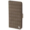 4smarts UltiMAG Book Norwalk Universal Schutzhülle mit Geldbörse - 5.8" - Croco Braun