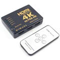 5-in-1 4K Ultra HD HDMI-Umschalter mit Fernbedienung - Schwarz