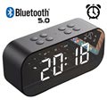 AEC BT501 Bluetooth Lautsprecher mit LED-Wecker - Schwarz