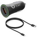 Itian USB-Typ-C Schnell Autoladegerät - Schwarz