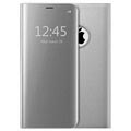 Luxus Clear View iPhone 7/8/SE (2020) Flip Case - Silber
