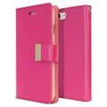 iPhone 7/8/SE (2020)/SE (2022) Mercury Goospery Rich Diary Hülle mit Geldbörse - Hot Pink