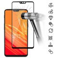 Mocolo Flächendeckender OnePlus 6 Panzerglas - Schwarz