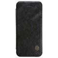 iPhone 5/5S/SE Nillkin Qin Series Flip Tasche - Schwarz