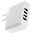 OTB Universal 4 USB-ladegerät - 4.8A - Weiß