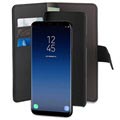 Samsung Galaxy S9+ Puro 2-in-1 Magnetische Schutzhülle mit Geldbörse - Schwarz