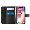 Puro Milano iPhone XS Max Hülle Geldbörse mit Kartenfächer - Schwarz