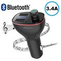 Rock B300 Kfz-Ladegerät & Bluetooth FM Transmitter - Schwarz